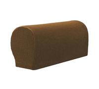 ZPFDSG Funda Reposabrazos Sofa 2 Fundas elásticas for reposabrazos de sofá, Color sólido, Gruesas, cómodas, a Prueba Polvo, Licra(Light Brown)