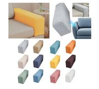 ZPFDSG Funda Reposabrazos Sofa Fundas for reposabrazos de sofá, tamaño M/L, Forro Polar elástico, Protector Brazo for Silla(Grey,90x25x20cm)