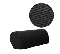 ZPFDSG Funda Reposabrazos Sofa Juego de 2 Fundas for reposabrazos sofá, Forro Polar, elásticas, for sillón(Black)