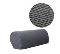 ZPFDSG Funda Reposabrazos Sofa Juego de 2 Fundas for reposabrazos sofá, Forro Polar, elásticas, for sillón(Grey)