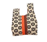 ZPFDSG Mujer Muñeca Nudo Bolso Bolso de Mano de Punto Hecho a Mano for Mujer, Mini Bolso de muñeca con Nudo de Flor, Bolso de Mano Informal japonés, Bolsas de Compras Reutilizables(Beige)