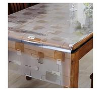 ZPFDSG Protector Mesa Transparente Mantel Rectangular Suave translúcido e Impermeable de 1,5 mm, Mantel Individual for Mesa Centro, Funda for Cocina(C 1.5mm,80x120cm)