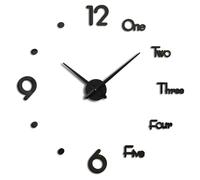 ZPFDSG Reloj de Pared DIY Pegatina de Reloj Pared 3D con números creativos, Puntos, Tres Combinaciones, Bricolaje, diseño Moderno, Arte Simple y Natural(Color 01)