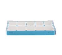 ZPGVWXKO Caja de Almacenamiento para Piezas de Mecanismos de Reloj, Contenedor para Relojes, Organizador Multiusos para Pendientes Y Collares, Funda para, Azul, universal