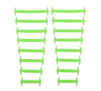 ZPGVWXKO Cordones Elásticos de Silicona Sin Nudos, Cordones Planos Elásticos de Silicona, Adecuados para Calzado Deportivo, Niños, Adultos Y Padres, Verde, tal como se describe
