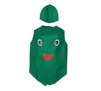 ZPGVWXKO Disfraz Infantil de Verdura, Traje de Cosplay Reutilizable para Niñas con Sombrero, Disfraz para Baile de Máscaras Y Actuaciones en, Pepino