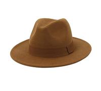 ZPGVWXKO Juego de 2 Sombreros Fedora Estructurados Estilo Retro de Invierno de Manhattan, Sombrero Panamá, Caqui