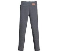 ZPGVWXKO Leggings de Felpa para Mujer, Medias Gruesas de Terciopelo, Gris, en Derecho