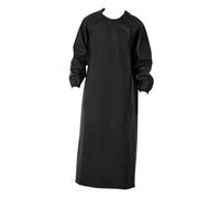 ZPGVWXKO Mangas Impermeables para Delantal, Versátiles, Largas, Delantal de Trabajo Práctico de PU para Hombres Y Mujeres, Soldadores, Negro 140x125cm