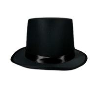 ZPGVWXKO Sombrero Cilíndrico, Sombrero de Moda para Apariciones en, Festivales Nocturnos, Negro