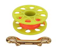 ZPLKKYGR 18m Dive Reel Finger Spool Scuba Diving Plastic Reel with Double Ended Hook for Underwater