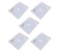 ZPLKKYGR para Bolsas de de joyería con Asas, diseño de Fondo Cuadrado, Material de cartón Blanco Duradero para Compras minoristas, Regalos de Fiesta, Baby Showers (Tres Gatos en Las Nubes)