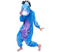 zpllsbratos Unisexo Hombre Mujer Pijamas Halloween Traje Invierno Disfraz Animal Pyjamas Cosplay (Burro,XL)