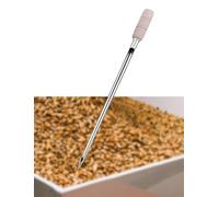 ZPmettuxd Muestreador De Sonda De Acero Inoxidable Y Vetas De Madera | Plata, 12-18 mm de diámetro, 40-50 cm de longitud: grano, tierra, cereal, polvo, trigo, maíz, arroz(Id18mm,40CM/15.7'')