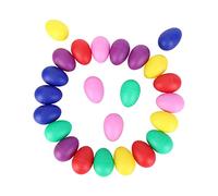 Zpoicaegn 24 piezas huevo coctelera Set huevos de Pascua maracas huevos musicales huevos de plástico para fiesta de Pascua Favores Accesorios de fiesta Juguetes musicales, 6 colores