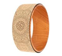 Zpoicaegn Rueda de yoga trasera para yoga, rollo de corcho, rueda de yoga para estirar, flexibilidad, flexibilidad, profundización, postura, flexión