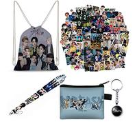 ZPPLD Artículo para fanáticos de Stray Kids: mochila, calcomanía, cordón, llavero, monedero de punta