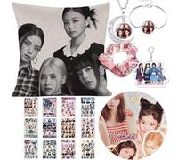 ZPPLD Blackpink Set de artículos de merchandising, set de regalo Kpop Blackpink para fans, funda de cojín y almohadilla para ratón Blackpink