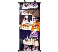 ZPPLD Póster de Naruto - Desplazamiento de Sharingan, Anime Grande, Manga para Decoración de Pared, 70x30 cm