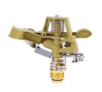 ZPSHYD Aspersor de Impacto Pulsante a 360°, Rotativo Aleación Zinc para la Irrigación Agua en su Jardín, Patio y Césped (1/2 Pulgada)