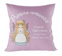 ZPUBLI+ Cojines Personalizados para comuniones, Regalos Originales mi Primera comunión, Personalizados con Nombre y Fecha, Varias Unidades (Cojines comunión Modelo 1)