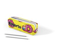 ZPUBLI+ Estuches Escolares de 22 cm Personalizados con Nombres, Fechas, Frases etc. Estuche Personalizado básico para el Colegio con Dibujos Originales