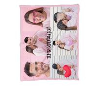 ZPUBLI+ Manta Personalizada con Foto y Texto. Manta Collage. Manta sofá y Cama. Regalo Original de Navidad, cumpleaños, Aniversarios, San Valentín, papá, mamá, Regalo para Parejas. (6 Fotos, 158x130)