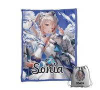 ZPUBLI+ Manta Personalizada con Nombre y Texto. Regalo Original para Navidad, cumpleaños, Regalo Infantil, Baby Shower. Manta Invierno Suave y Duradera. (Girls 2)