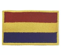Zpubli+, Parche Bandera Republicana, Bordado 7,5x5 cm - Cierre de Gancho y Bucle - Resistente y Fácil de Colocar (Pack 1, Gancho y Bucle)