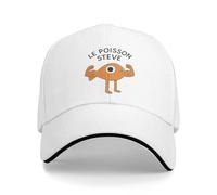 ZPUUCXOVS Le Poisson Steve Divertido Pez Dorado Meme Gorra de Béisbol Tenis Patín Mayorista Gorra de Camionero Hombres Adultos y2k Lindo Diseño Gorras de Béisbol