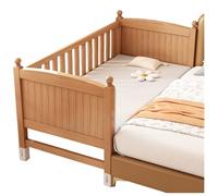 ZPVXRVQ Cama De Empalme Ensanchada, con Barandillas, Cabecero De Madera, Marco De Cama De Plataforma Pesada, Adecuado para Adultos, Niños, Adolescentes(180X80CM)