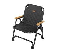 ZPVXRVQ Silla Plegable Baja Ligera con Portavasos, Soporte 300 lbs
