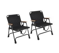 ZPVXRVQ Silla Plegable Compacta de Campaña, Asiento Portátil para Exterior con Soporte Reforzado