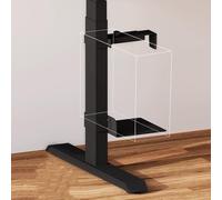 ZPVXRVQ Soporte para PC con Abrazadera para La Pata de La Mesa, Soporte para CPU con Ancho Ajustable de 15,6 A 26,8 Cm, Soporte para PC Bajo La Mesa Sin Necesidad de Taladrar