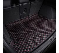 ZPXFC Coche Alfombrillas Maletero para Porsche Taycan 2019 2020 2021 2022 2023 2024 2025, Antideslizante AntiarañAzos Impermeable Cuero Funda Maletero Protector,Black+Red