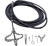 ZQBXHDZW Desatascador De DesagüEs Profesional,Herramienta Desatascadora TuberíAs Reutilizables,para BañO,Ducha,Cocina,Inodoro,Alcantarillado Y Fregaderos(Size:200cm,Color:Black)