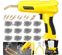 ZQEJEFD 200W Soldador de Plástico, 2 en 1 Plástico Soldadura Máquina para la Reparación de Parachoques de Coche con 1000PCS Grapas, Kit Reparación de Plástico para Reparación Parachoques