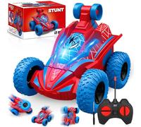 ZQEJEFD Coche Teledirigido Niños 3 4 5 6 7 8 Años, Monster Truck Carro Telecomandado Criança con Luces, Spider Coche RC Radiocontrol 360 Grados de Rotación Remote Control Car Regalo Cumpleaños Navidad