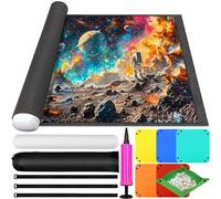 ZQEJEFD Tapete Puzzle, Tapete para Enrollar Puzzles para 1000 1500 2000 3000 Piezas, Puzzle Mat Roll Up Puzzle Pad, Estera de Rompecabezas Portátil, Fieltro Tapete Puzzle, Accesorios para Puzzles,Gris