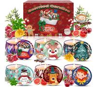 ZQEJEFD Vela Perfumadas,Velas Perfumadas Juego de 6 Piezas,Aromaterapia Velas de Regalo,Velas Aromática,Estaño de Viaje de Cera Natural de Soja Portátil,Juegos Velas Aromáticas de Regalo para Navidad