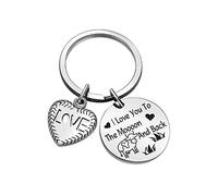 ZQEOU Llavero de regalo de vaquero para agricultores, joyería para primos, regalo para hermanas, regalo para amantes de la vaca, Llavero amante de la vaca, Estandar