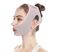 ZQESAMZ Mascarilla de sueño cosmética, mascarilla de tracción de V reutilizable, mascarilla de v, cinturón de mascarilla, mascarilla de barbilla (Pink)