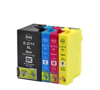 ZQEwqmBNE Cartucho de Tinta Compatible con Workforce Pro WF-3620 WF-3640 WF7110 WF7610 WF7620 T27XL T2711 T2712 T2713 T2714 27XL(T2711-1 Set)