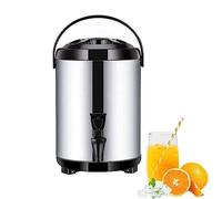 ZQFHSX Dispensador de Agua Caliente con Grifo, Termo de Acero Inoxidable para hostelería, Caldera con termostato, Capacidad de 6L/8L/10L/12L, Aislamiento térmico de 10 a 12 Horas, cafeter