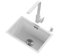 ZQFHSX Fregadero de Bar Individual de Acero Inoxidable Blanco para balcón, Mini Lavabo para Verduras, pequeño Espacio para Debajo de la encimera de la Cocina, fácil de Limpiar (Color: bla