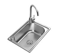 ZQFHSX Fregadero de Cocina de Acero Inoxidable Independiente, Empotrado/bajo encimera, Lavabo multifunción de 1 cubeta (45 x 39 cm)