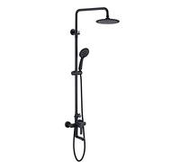 ZQFHSX Juego de Grifo de Ducha Tipo Lluvia, 3 Funciones, Juego de bañera de Pared para baño, Grifo Mezclador de baño de latón, Sistema Expuesto Beauty Comes