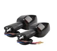 ZQINGQING Intermitentes Moto 1 par de luces dirección motocicleta, indicadoras señales giro en curvas, uso ajuste delantero y trasero for Honda CBR600 CBR600RR F5 F4I RC51 CB400(1 pair grey)