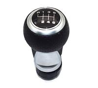 ZQINGQING Palanca De Cambios Coche Perilla de Palanca de Cambios de 12mm y 5/6 velocidades, Compatible For Audi A4 B6 B7 B8 A6 S4 8K A5 8T Q5 8R Pomo Palanca De Cambios Universal(Silver 6 Speed)