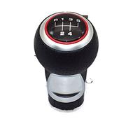 ZQINGQING Palanca De Cambios Coche Perilla de Palanca de Cambios de 12mm y 5/6 velocidades, Compatible For Audi A4 B6 B7 B8 A6 S4 8K A5 8T Q5 8R Pomo Palanca De Cambios Universal(Red 5 Speed-2)